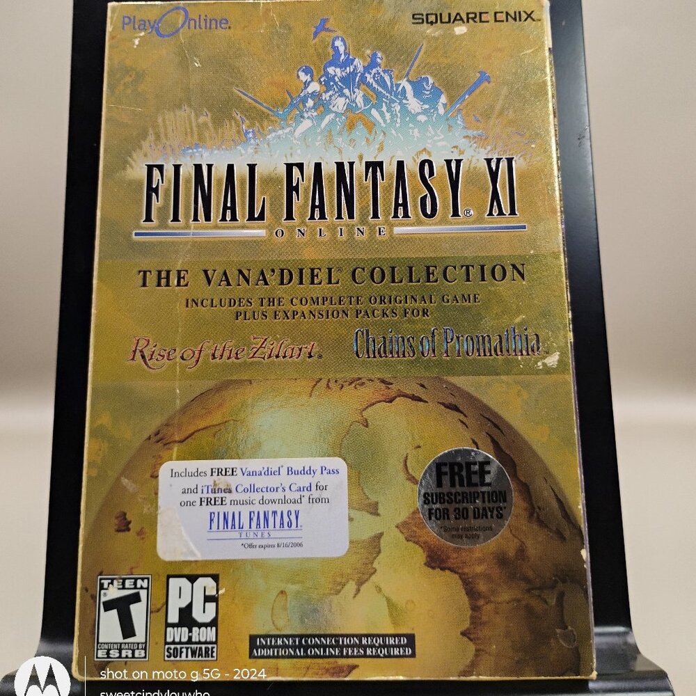 PC DVD ROM Final Fantasy XI The Vana' Diel Collection Windows software 2001-2005